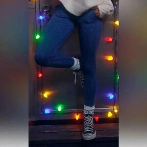 NEW OFFLINE BY AERIE Mini Houndstooth Drawcord Leggings